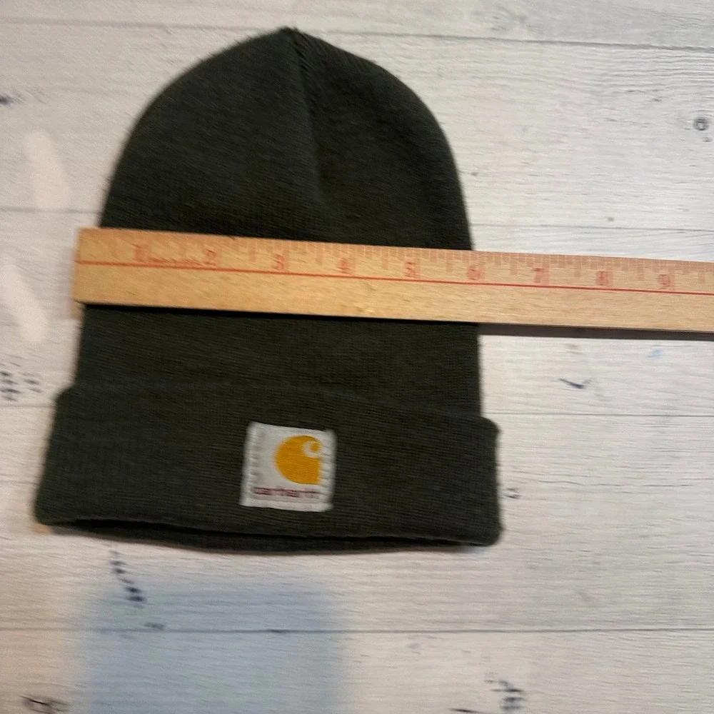 Carhartt dark green toddler beanie knit hat‎